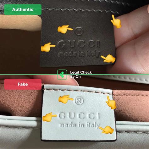 gucci marmont fake vs original|authentic gucci handbags.